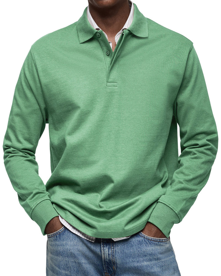 Langarm Polo Shirt Stil - Ilias
