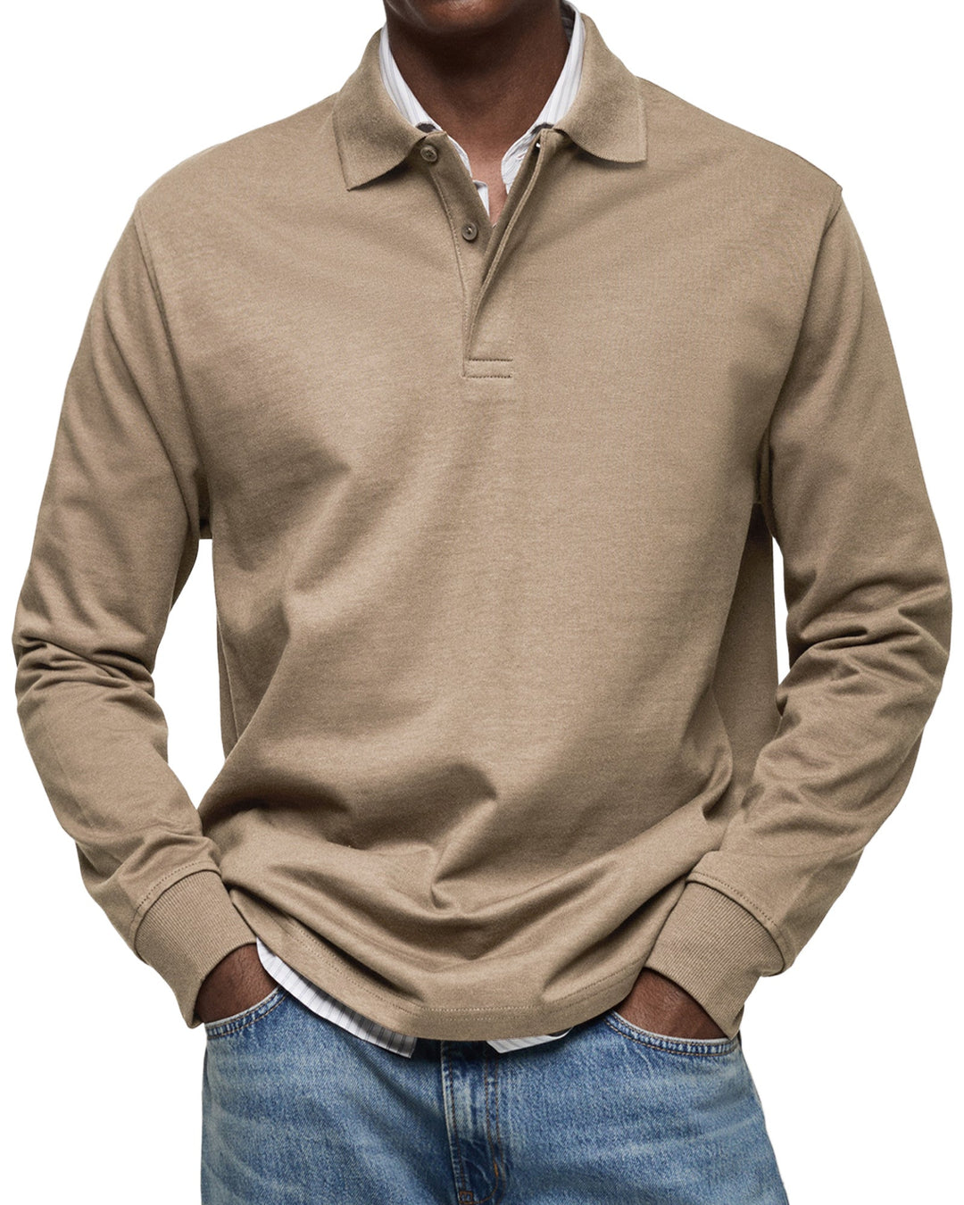 Langarm Polo Shirt Stil - Ilias