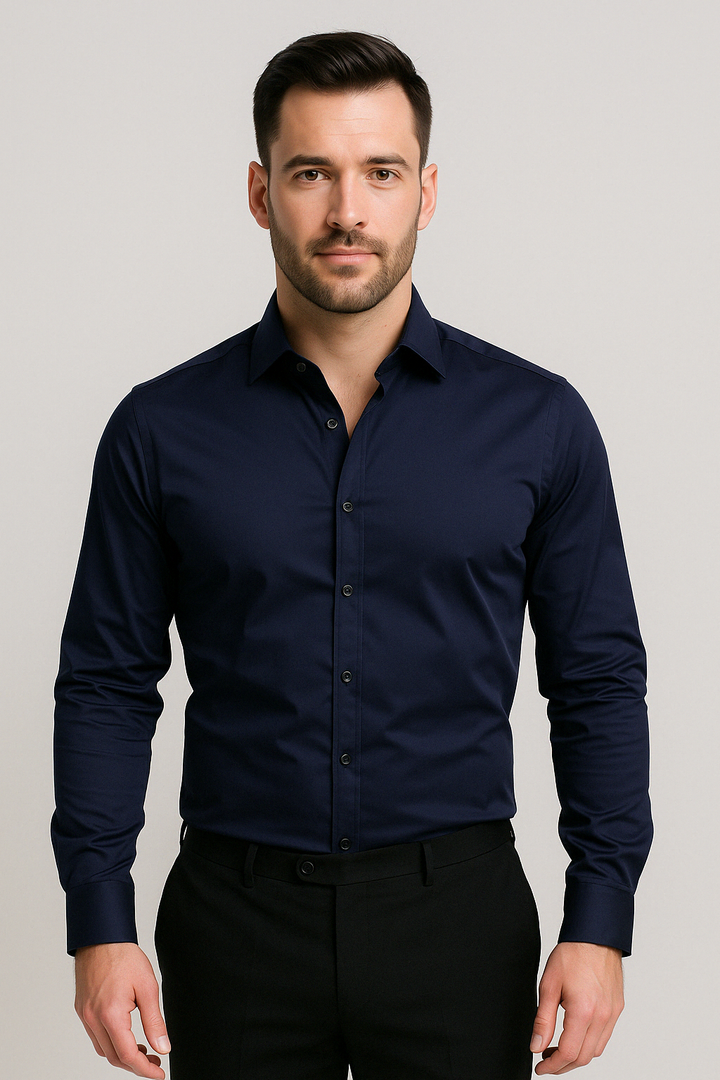 Langarm Slim Fit Hemd - Kian