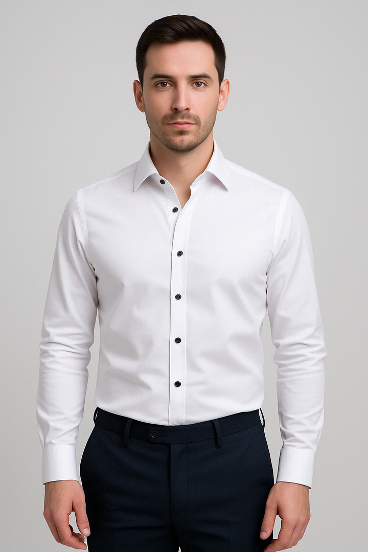 Langarm Slim Fit Hemd - Kian