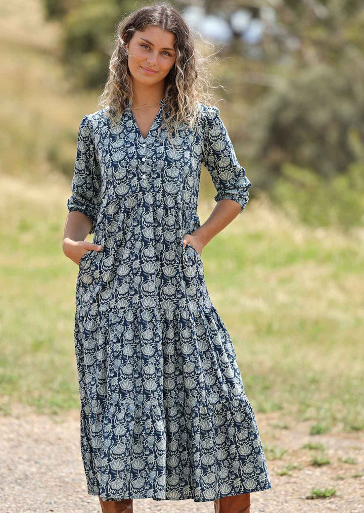 Langärmeliges Maxi Kleid - Joleen