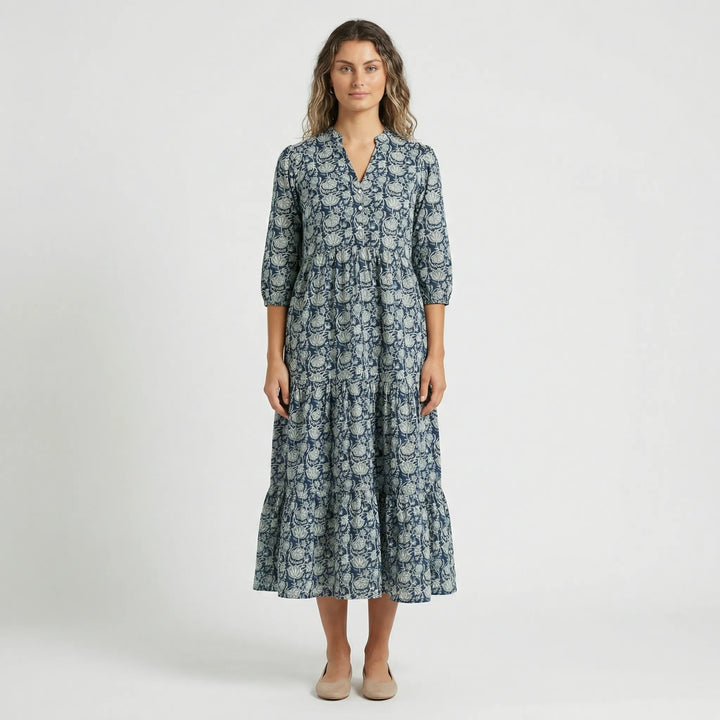 Langärmeliges Maxi Kleid - Joleen