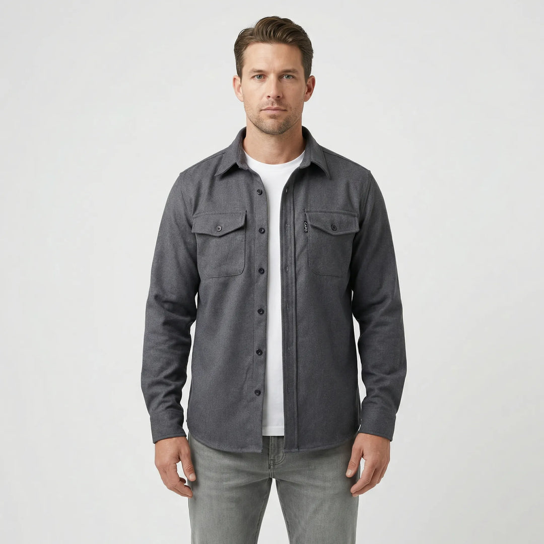Langärmeliges Overshirt Mit Brusttaschen - Pablo
