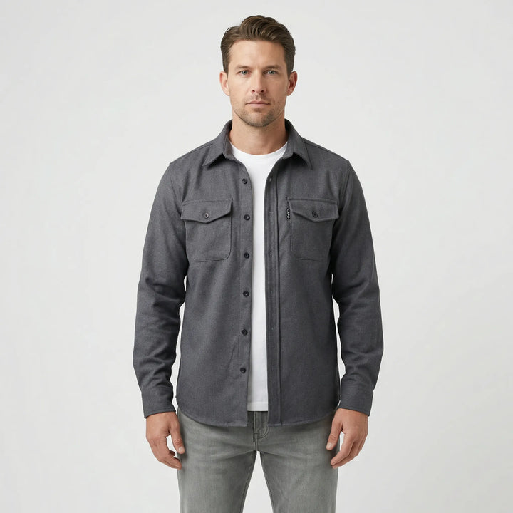Langärmeliges Overshirt Mit Brusttaschen - Pablo