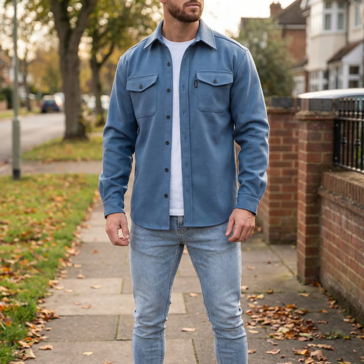 Langärmeliges Overshirt Mit Brusttaschen - Pablo