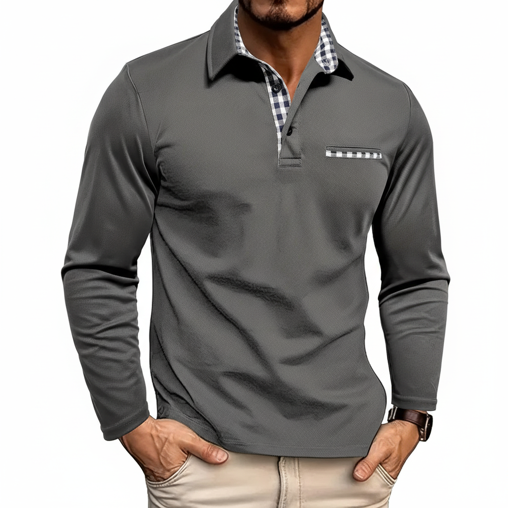Langärmliges Poloshirt - Walter