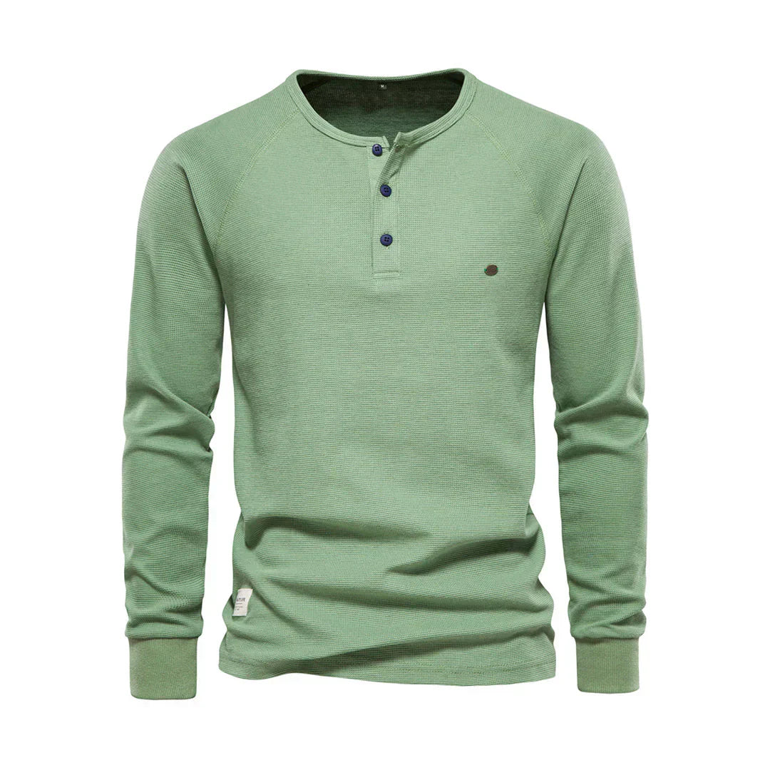 Langarmshirt Mit Knopfleiste - Giuseppe