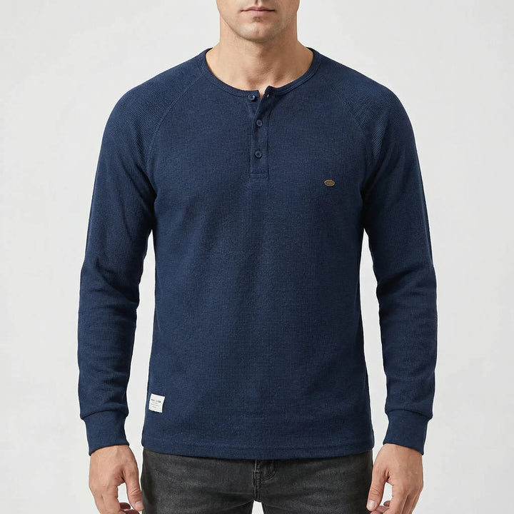 Langarmshirt Mit Knopfleiste - Giuseppe