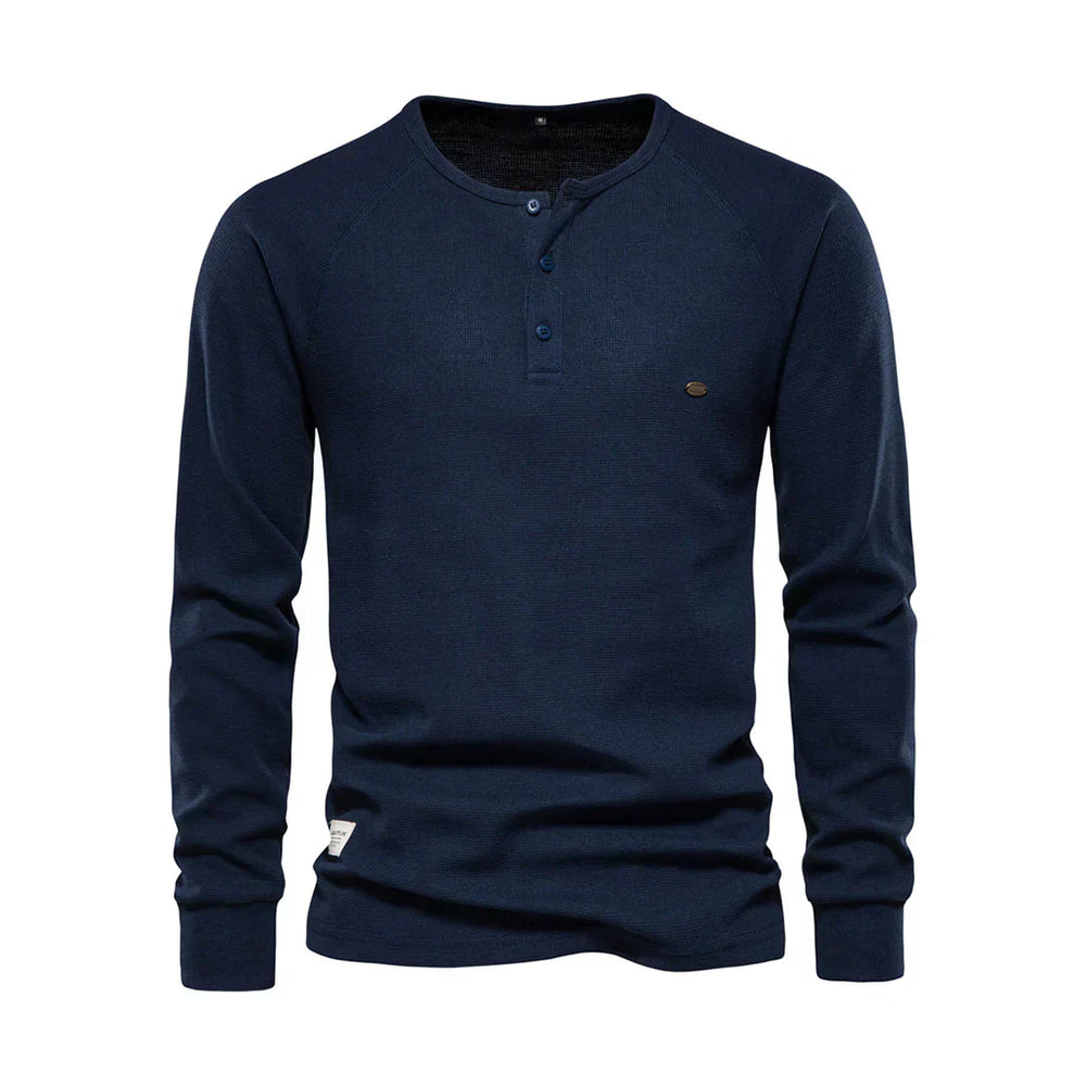 Langarmshirt Mit Knopfleiste - Giuseppe