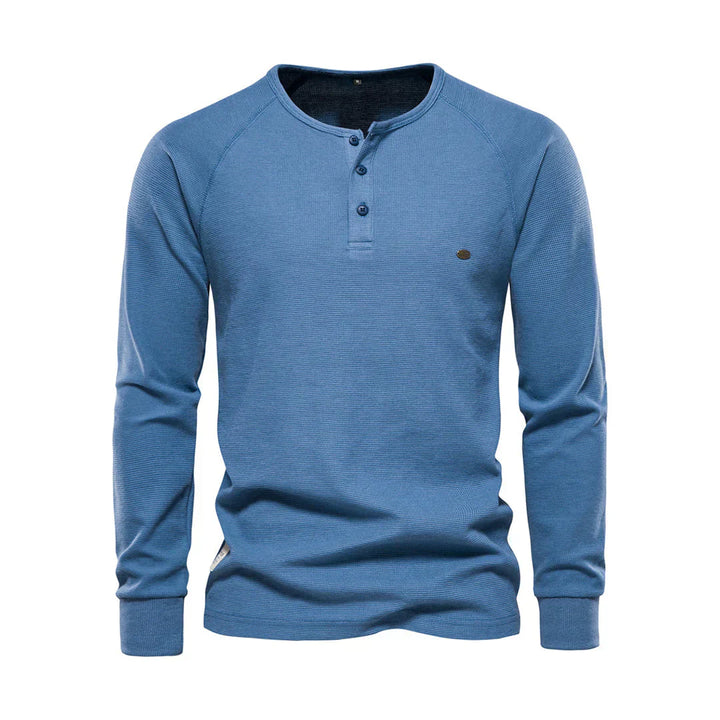 Langarmshirt Mit Knopfleiste - Giuseppe