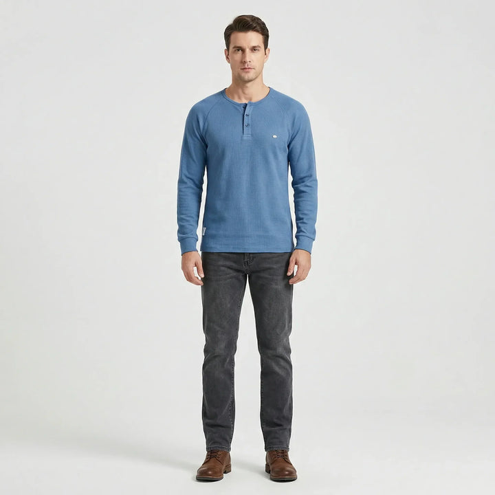 Langarmshirt Mit Knopfleiste - Giuseppe