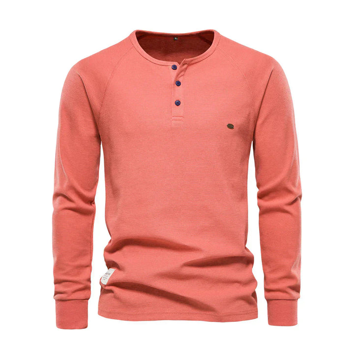 Langarmshirt Mit Knopfleiste - Giuseppe
