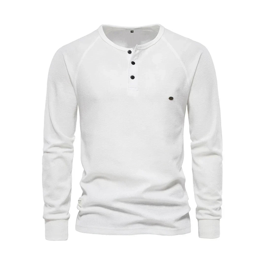 Langarmshirt Mit Knopfleiste - Giuseppe