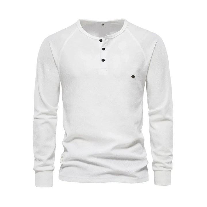 Langarmshirt Mit Knopfleiste - Giuseppe