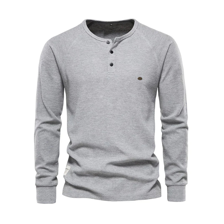 Langarmshirt Mit Knopfleiste - Giuseppe