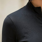 Langarmshirt met Halve Rits - Shelby