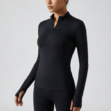 Langarmshirt met Halve Rits - Shelby