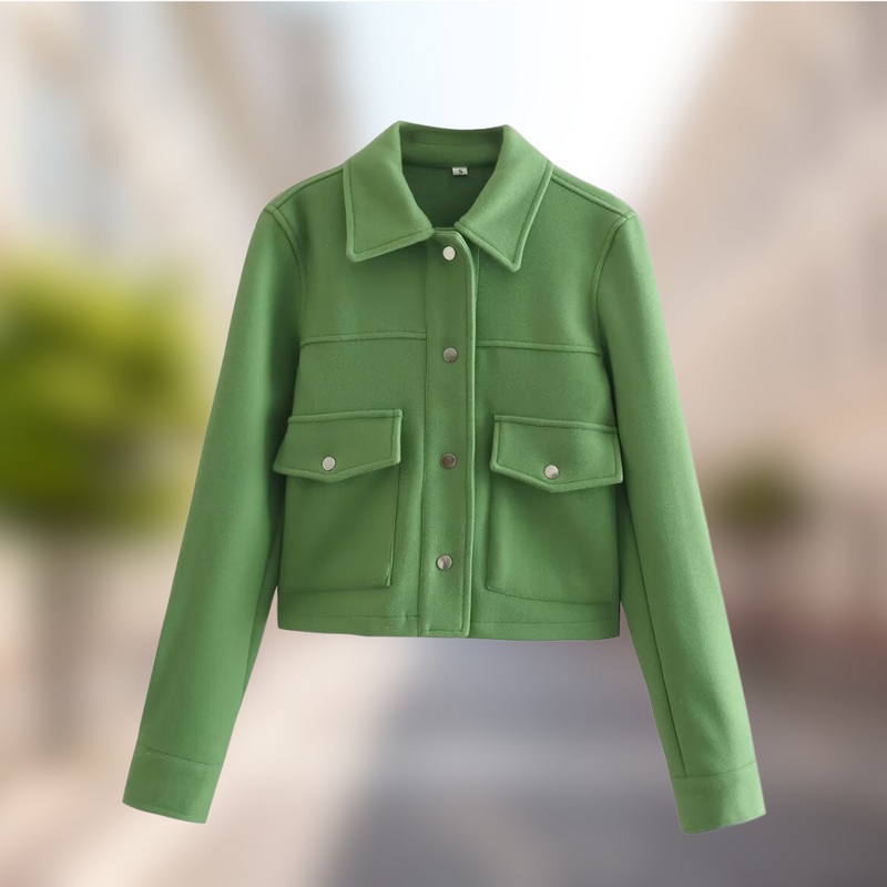 Women's Wool Coat in Casual Style for Autumn – Amara