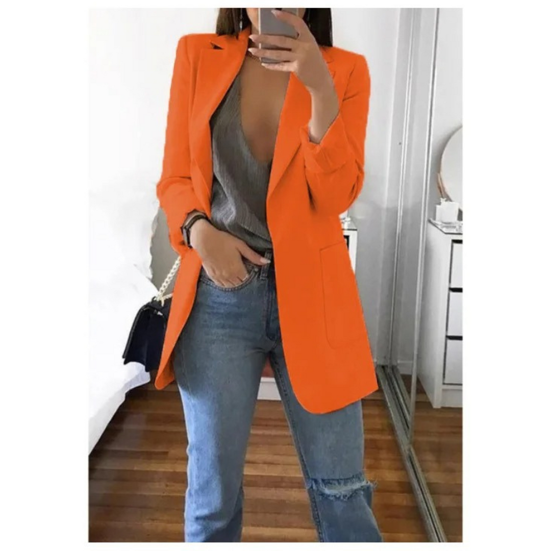 Trendy Lange Damesblazer - Valentina