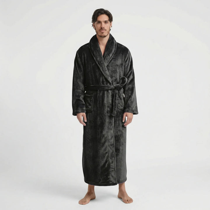 Langer Herren-Bademantel Mit Gürtel - Morris