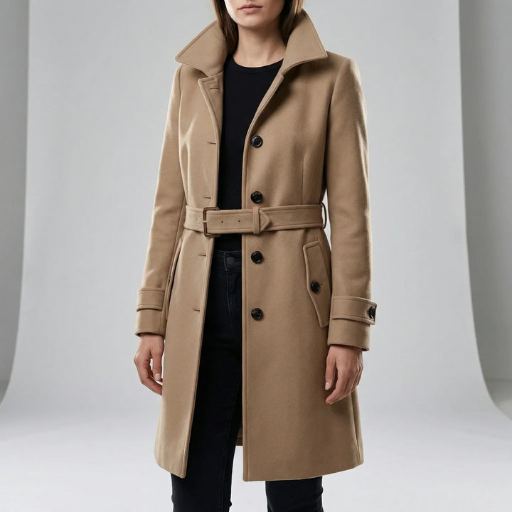 Langer Taillierter Trenchcoat - Alicia