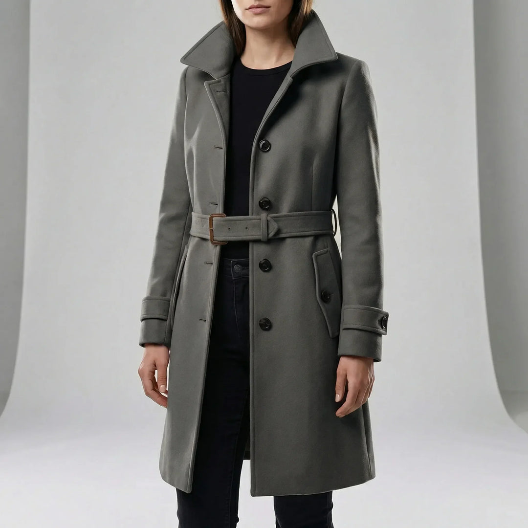 Langer Taillierter Trenchcoat - Alicia