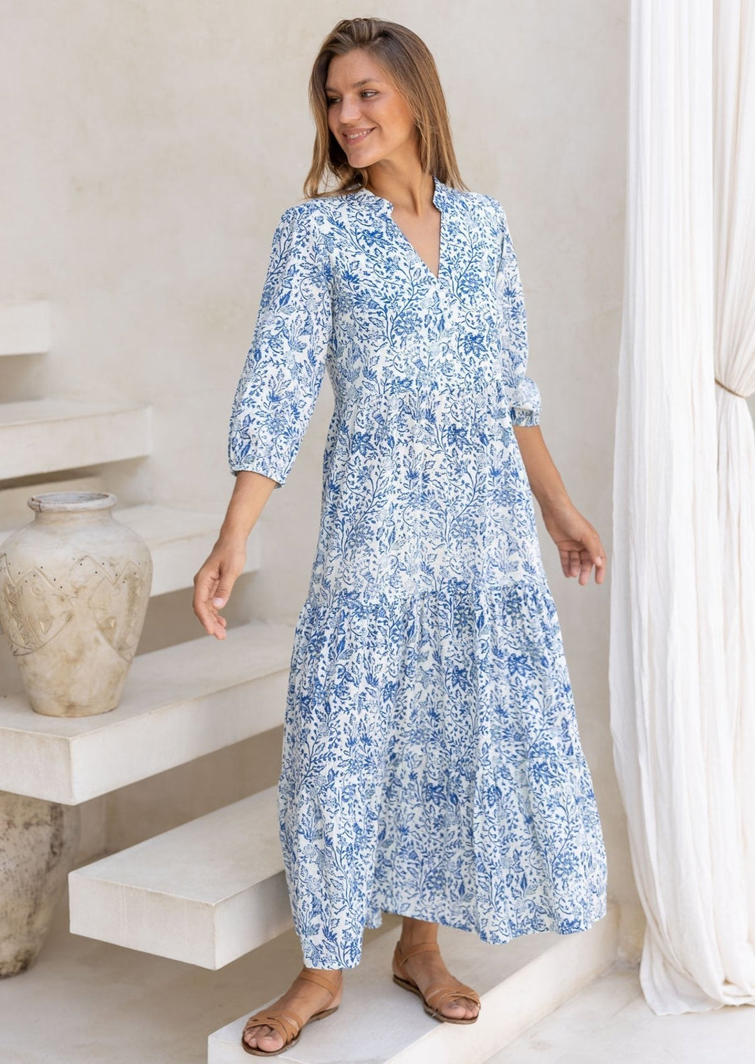 Langes Gestuftes Maxikleid - Kimberley