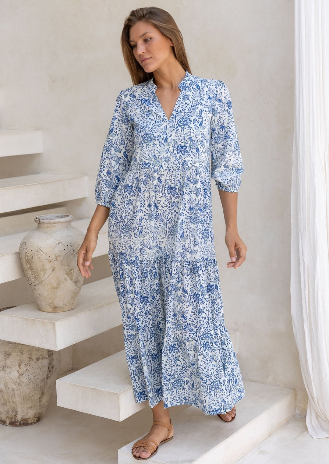 Langes Gestuftes Maxikleid - Kimberley