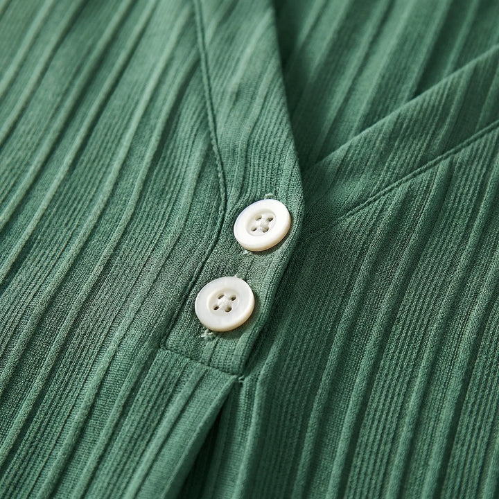 Lässiges Kurzarm-Sommerkleid Mit V-Ausschnitt - Ramona
