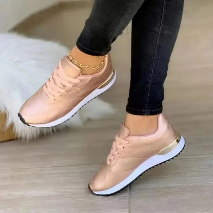 Comfortabele Leren Dames Sneakers - Celia