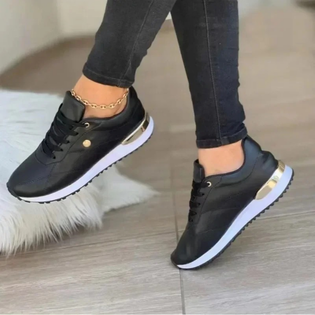 Comfortabele Leren Dames Sneakers - Celia