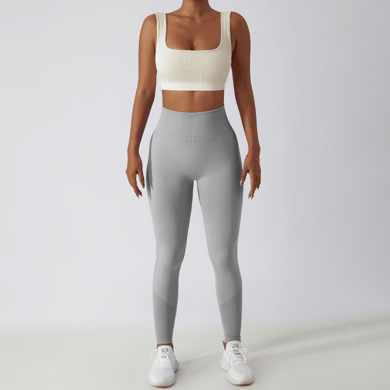 Legginsy sportowe damskie z wysokim stanem – FlexFit