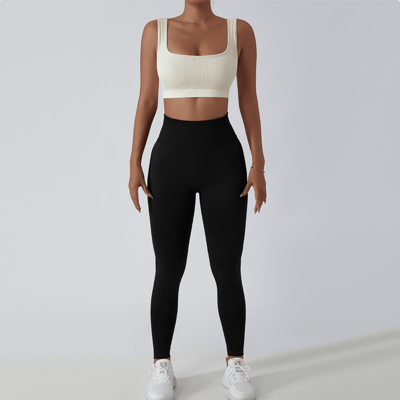 Legginsy sportowe damskie z wysokim stanem – FlexFit