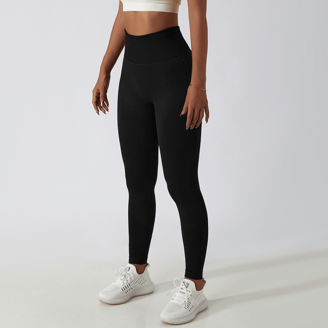 Legginsy sportowe damskie z wysokim stanem – FlexFit