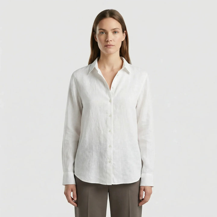 Leichte Damenbluse Mit V-Ausschnitt - Rosemary
