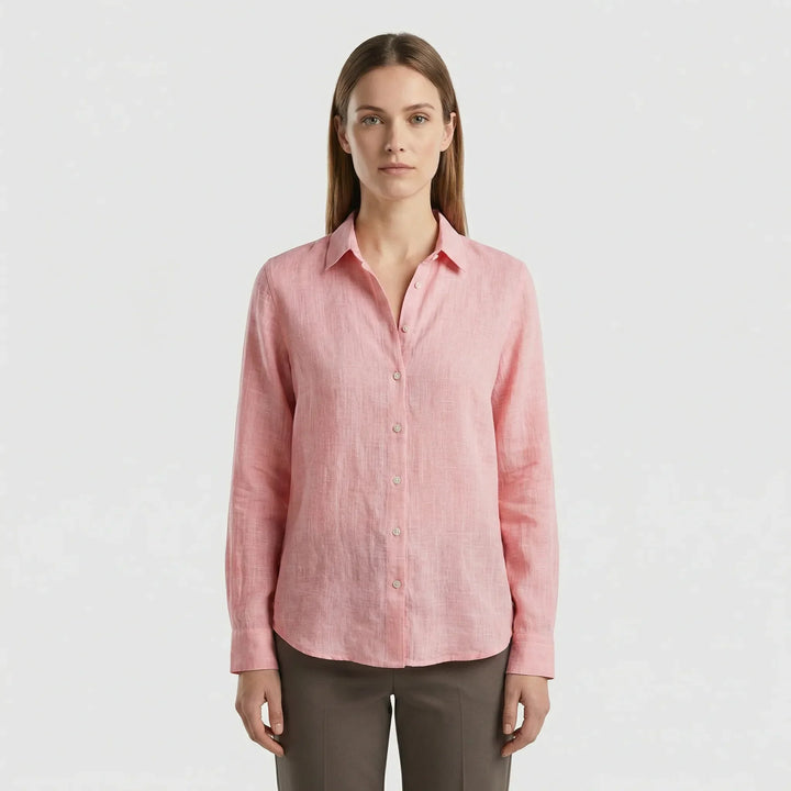 Leichte Damenbluse Mit V-Ausschnitt - Rosemary