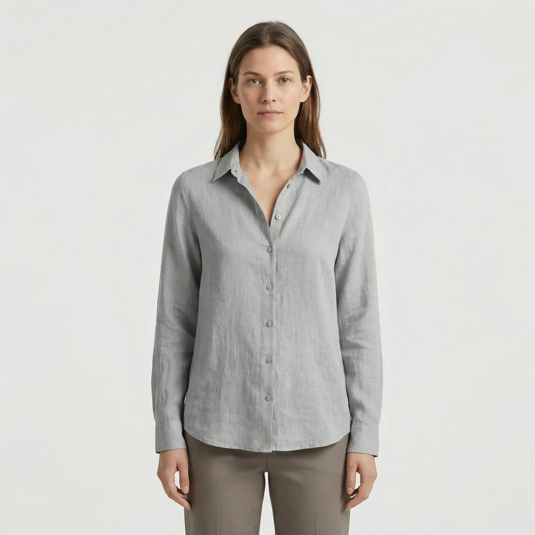 Leichte Damenbluse Mit V-Ausschnitt - Rosemary