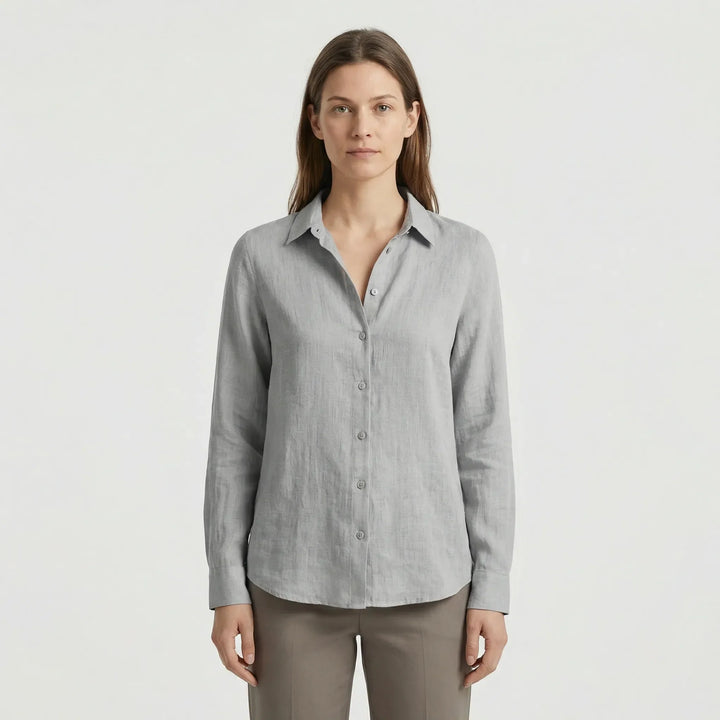Leichte Damenbluse Mit V-Ausschnitt - Rosemary