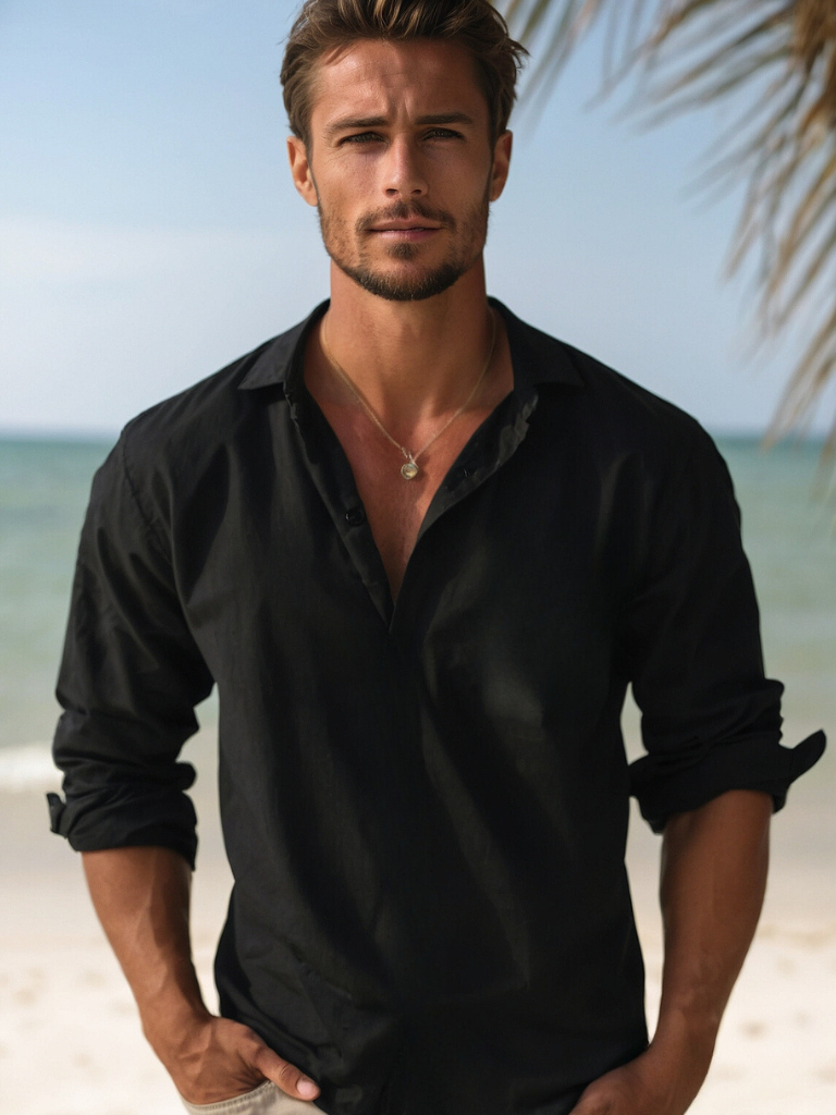 Stylish summer shirt for men - Leo
