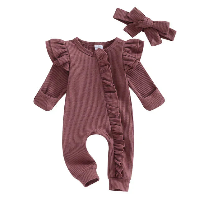 Meisjes Babypakje met Ruches – NolaBloom
