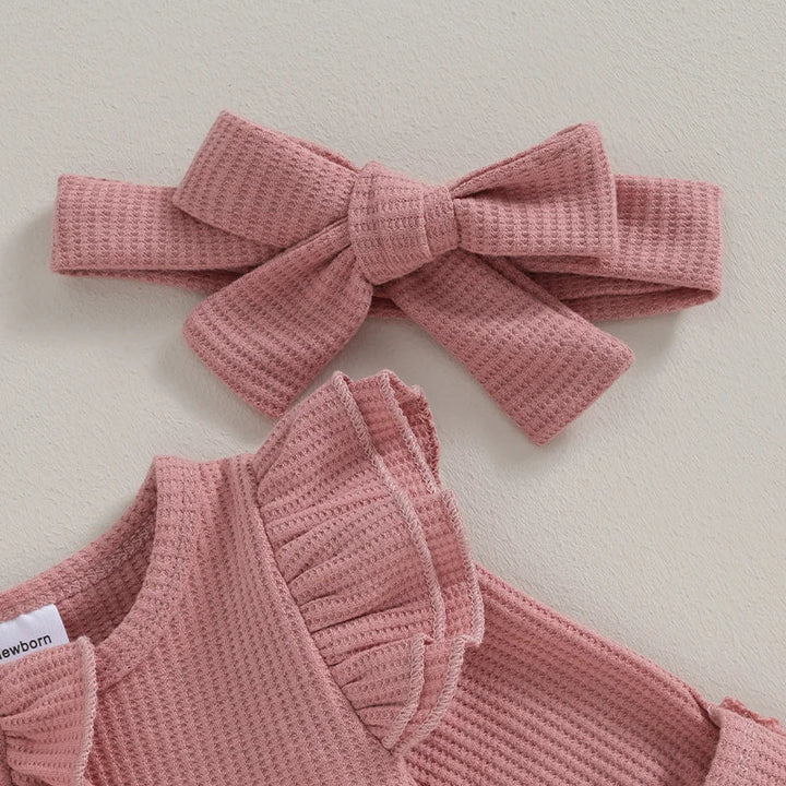 Meisjes Babypakje met Ruches – NolaBloom