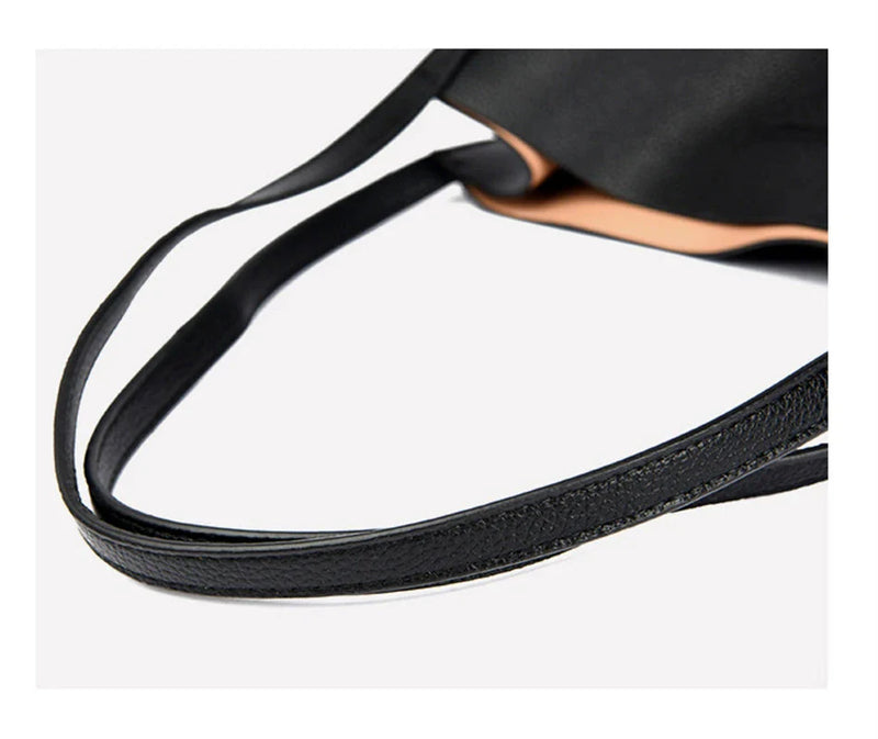 Trendy Leather Shoulder Bag - Mila