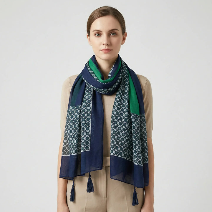 Lichte Damesdoek Met Kwastjesdetails - Janice