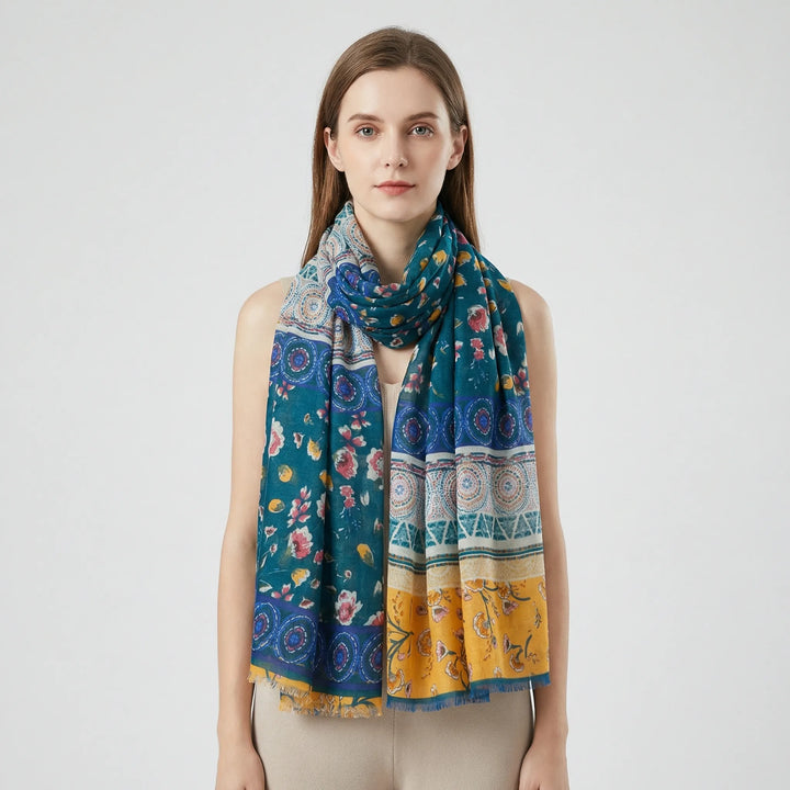 Lichte Damesdoek Met Kwastjesdetails - Janice