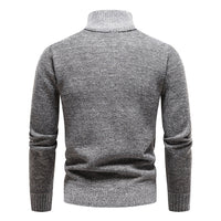 Knitted Men's Sweater with Half Zipper – Cedric
