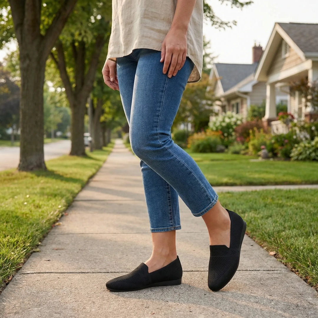 Lightweight Breathable Slip-On Loafer - Lois