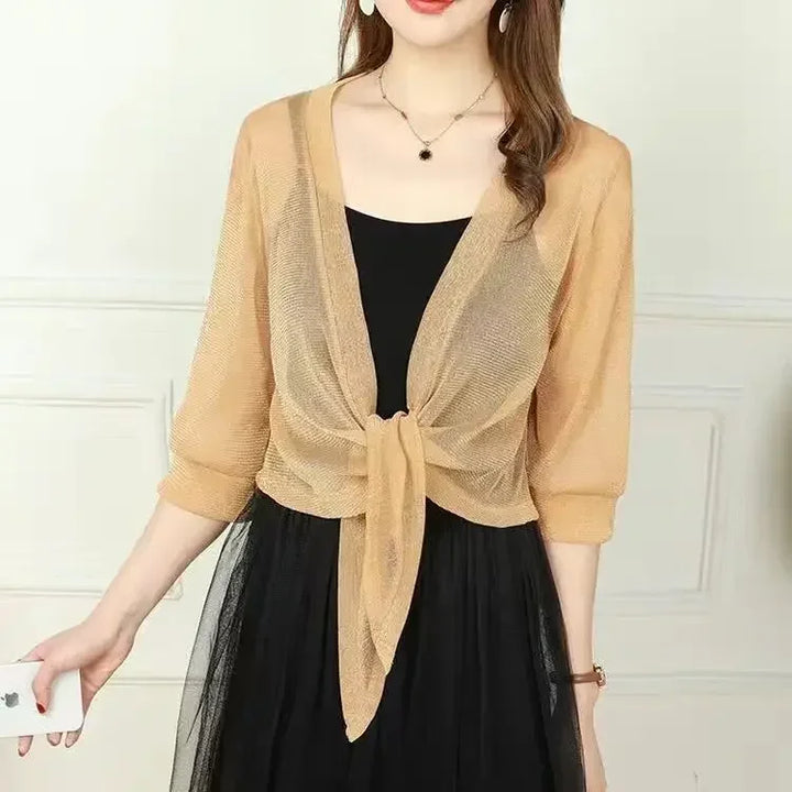 Lightweight Sparkly Shrug Cardigan - Kristi