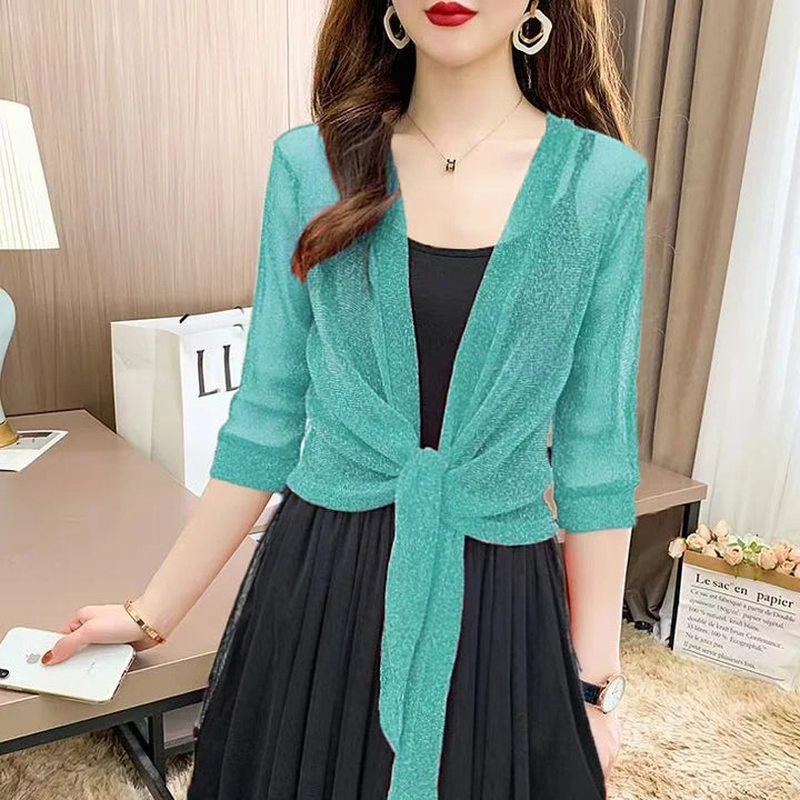 Lightweight Sparkly Shrug Cardigan - Kristi
