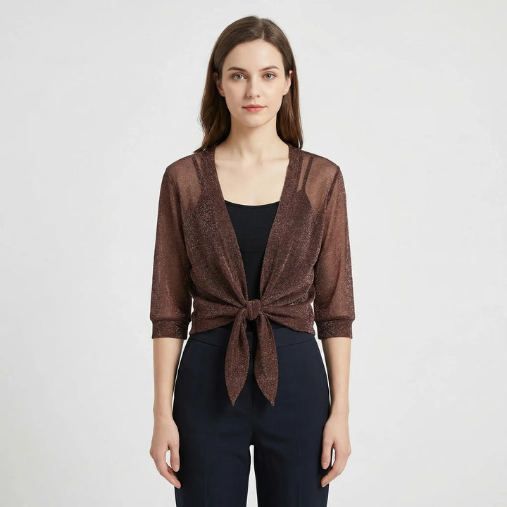 Lightweight Sparkly Shrug Cardigan - Kristi