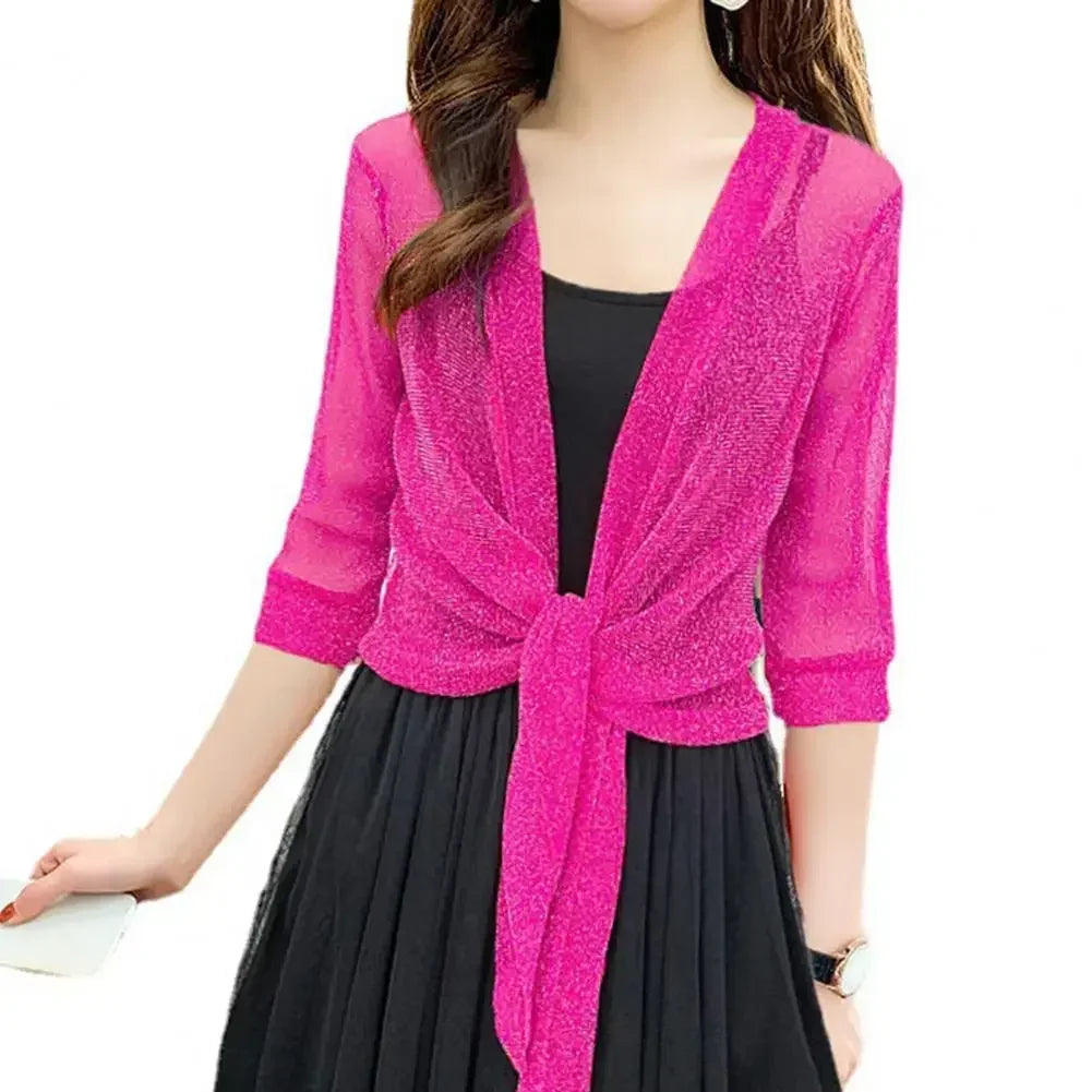 Lightweight Sparkly Shrug Cardigan - Kristi